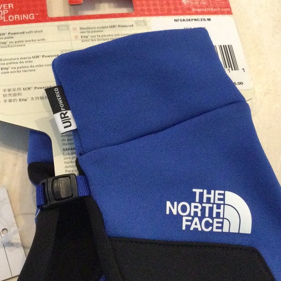 The North Face Etip Gloves Unisex Size Medium Blue TNF Winter Glove - Picture 14 of 15